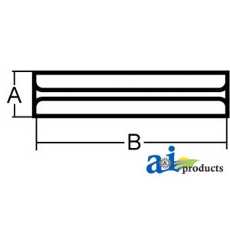A & I PRODUCTS Roll Pin, 8 MM x 55 MM, 2 pack 4" x4" x1" A-P8X55